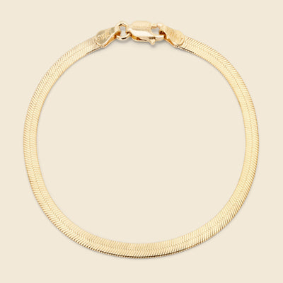 Miansai Women's 4mm Cuban Chain Bracelet, Gold Vermeil, Size M