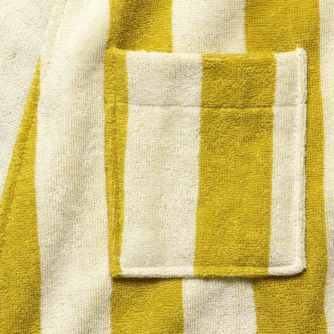 Mustard Terry Robe - Yellow/Cream Stripe