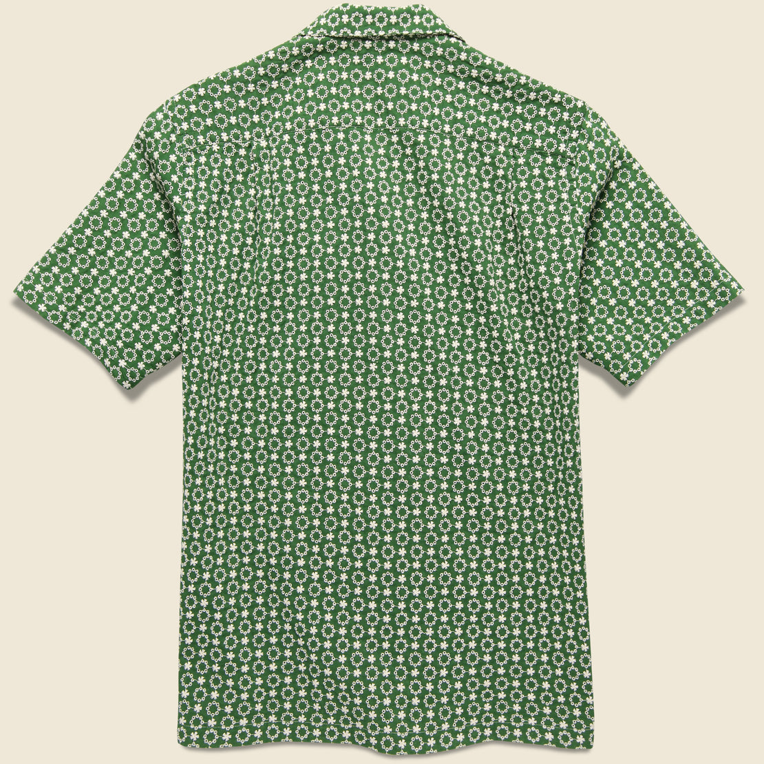Folklore 3 Embroidered Camp Shirt - Green