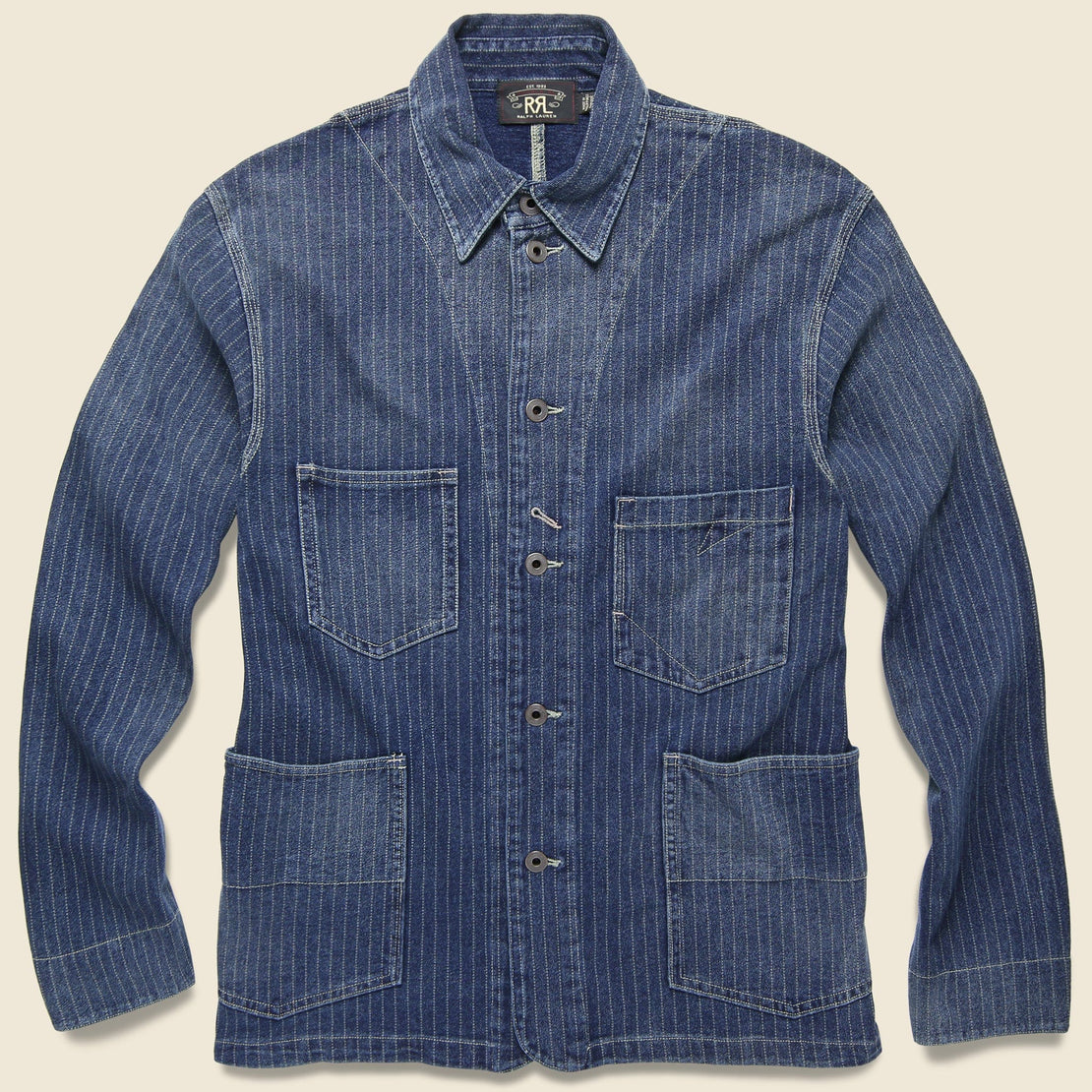 rrl cotton jersey chore coat