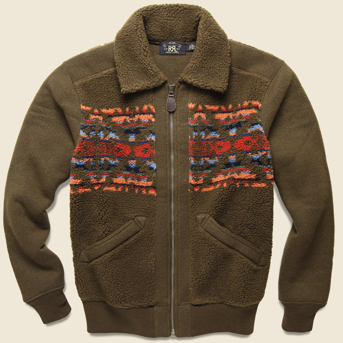 rrl fleece jacket