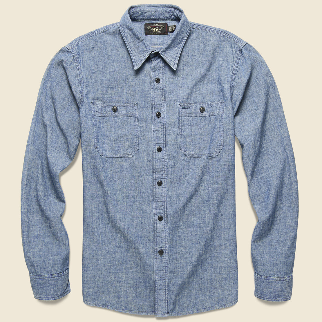 rrl chambray work shirt