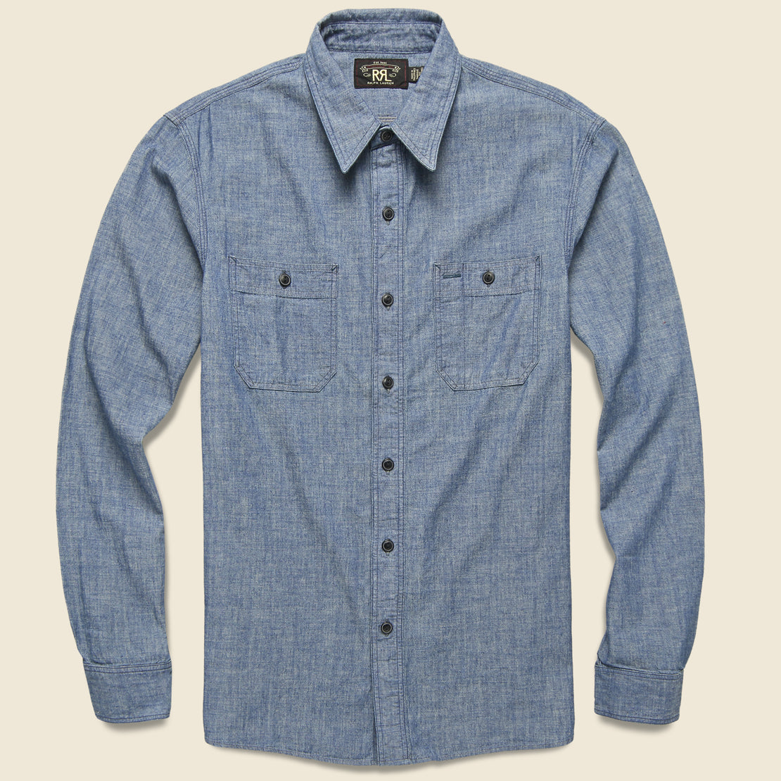 rrl chambray work shirt