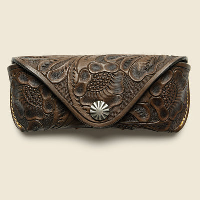 Braided Leather Cuff - Brown