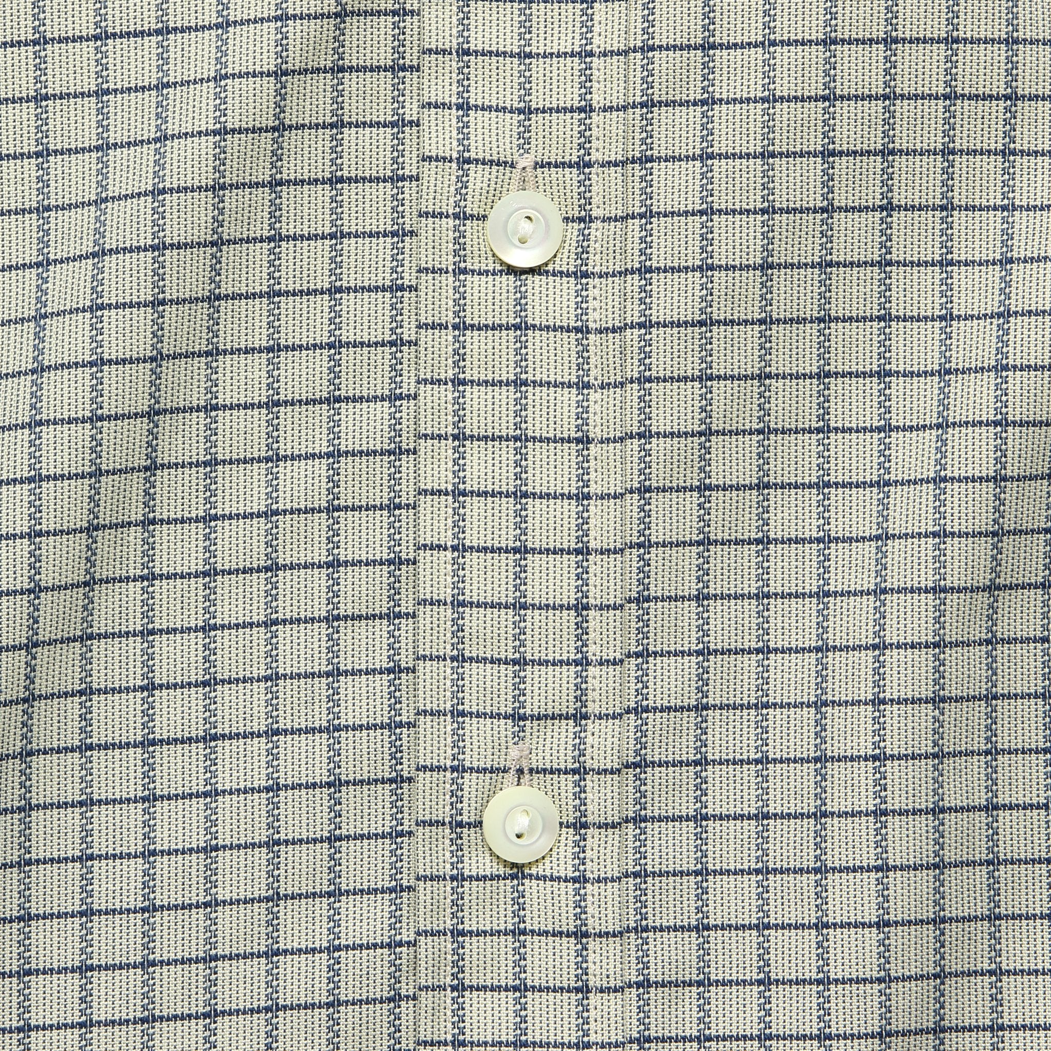 Eli Pocket Shirt - Cream/Blue