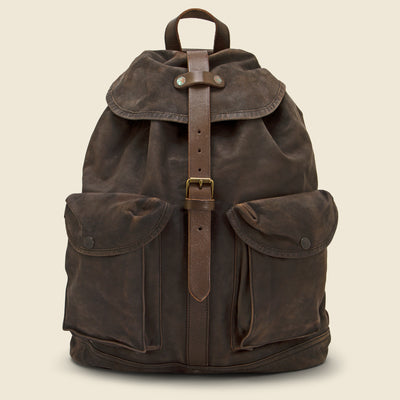 Vintage Leather Rucksack - Tan