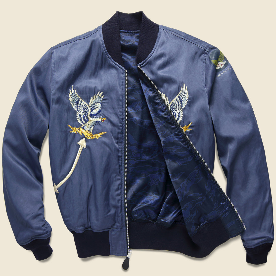 rrl reversible flight jacket