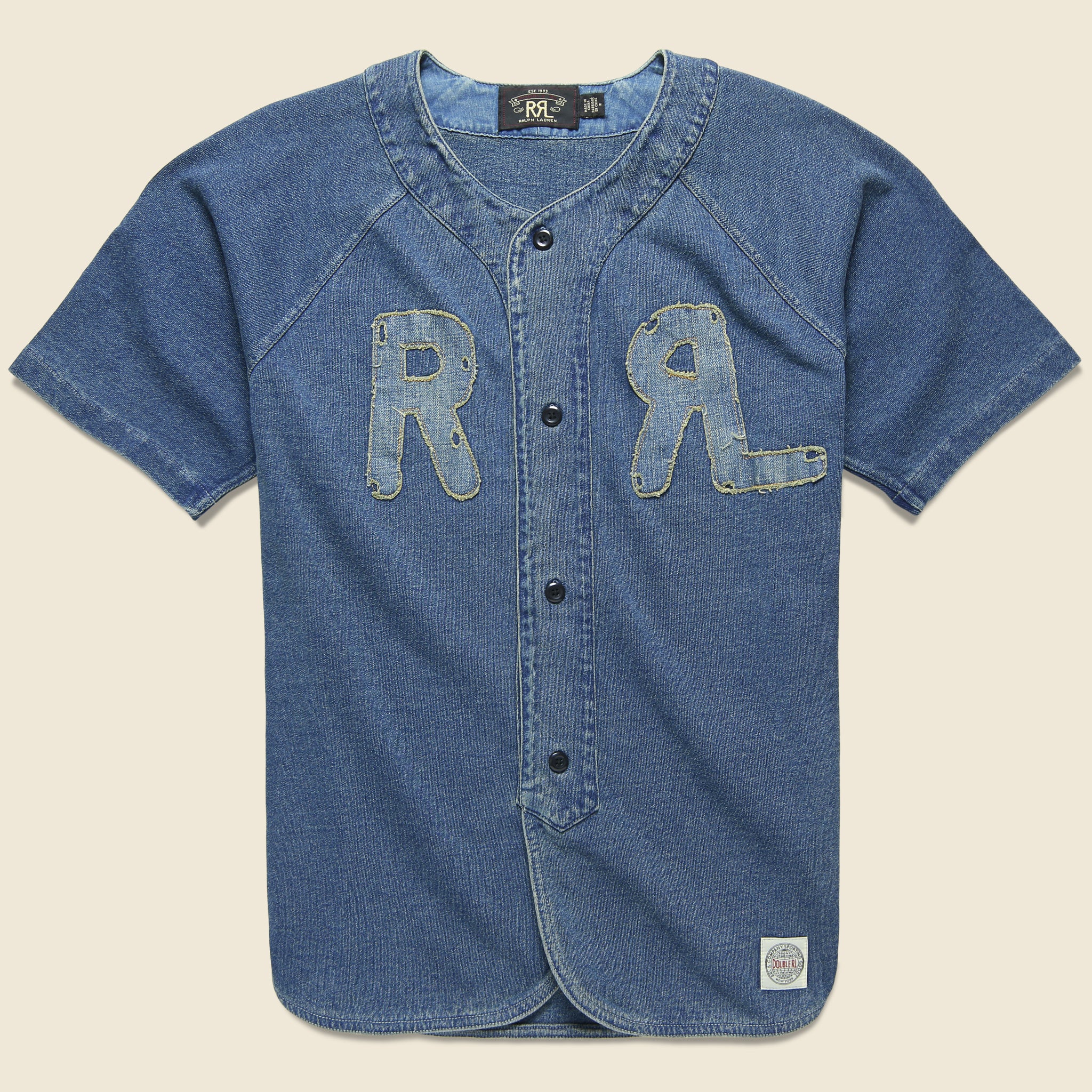 Indigo Baseball Jersey - Washed Blue