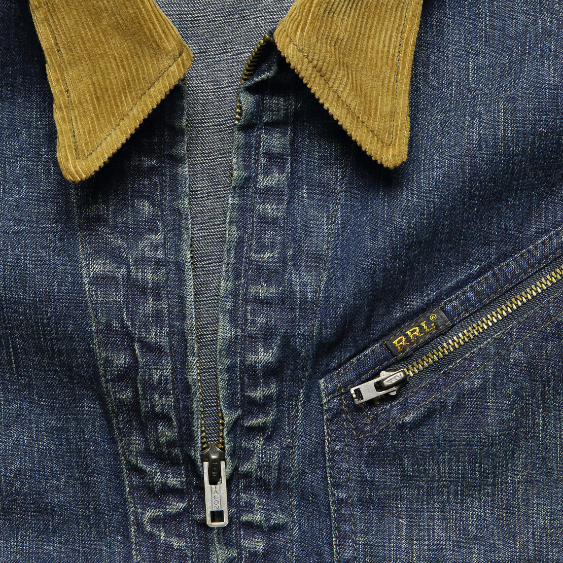 denim jacket corduroy collar