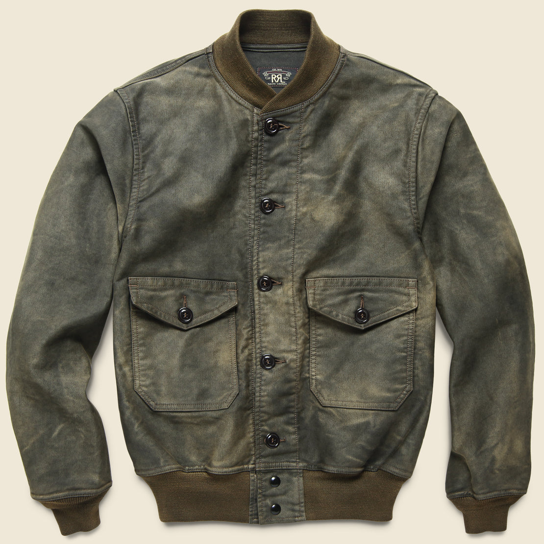 rrl cotton flight jacket