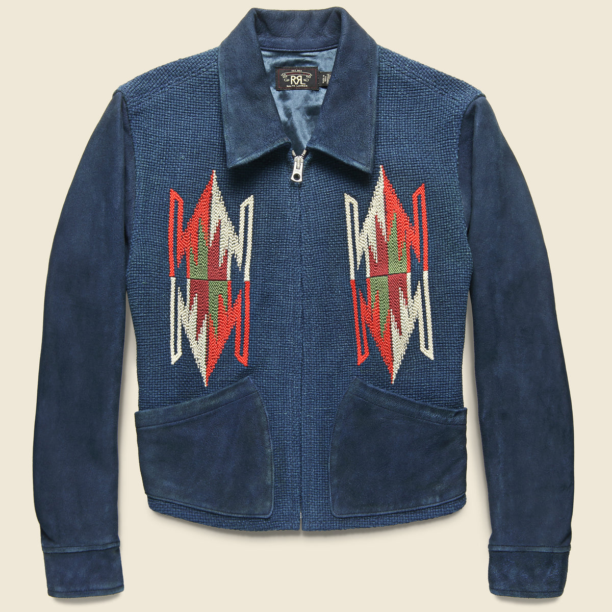 Chimayo Suede Ranch Jacket - Indigo