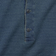 Jacquard-Knit Henley - Indigo