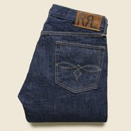 rrl low straight selvedge jean