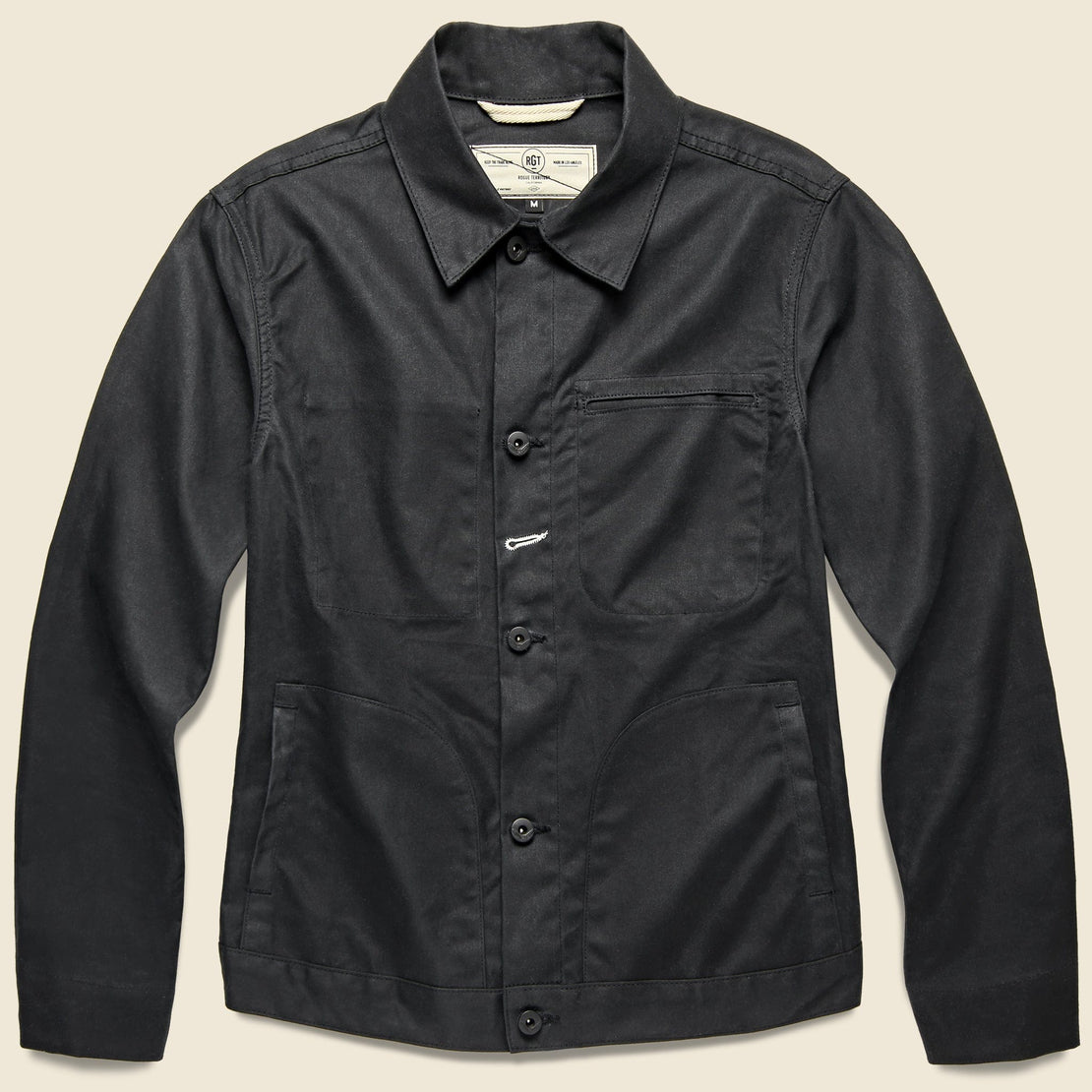 Supply Jacket - Waxed Black Ridgeline