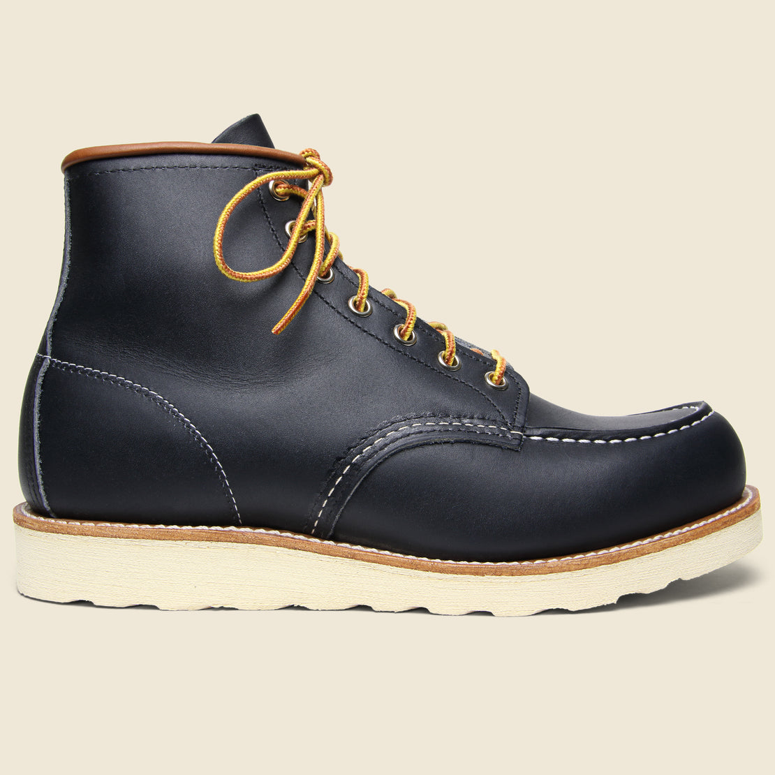 navy blue red wing boots