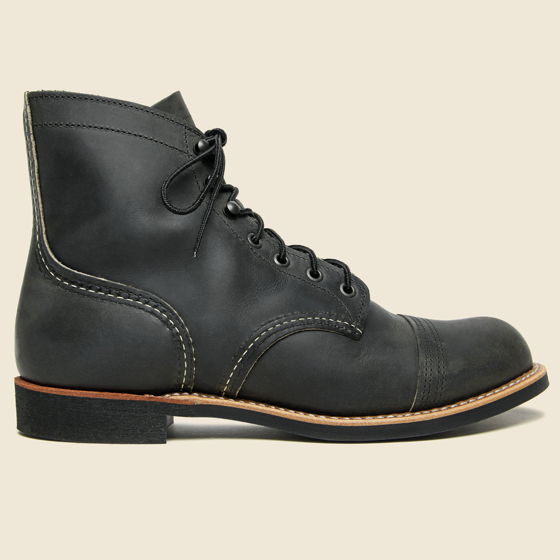 red wing iron ranger charcoal rough and tough