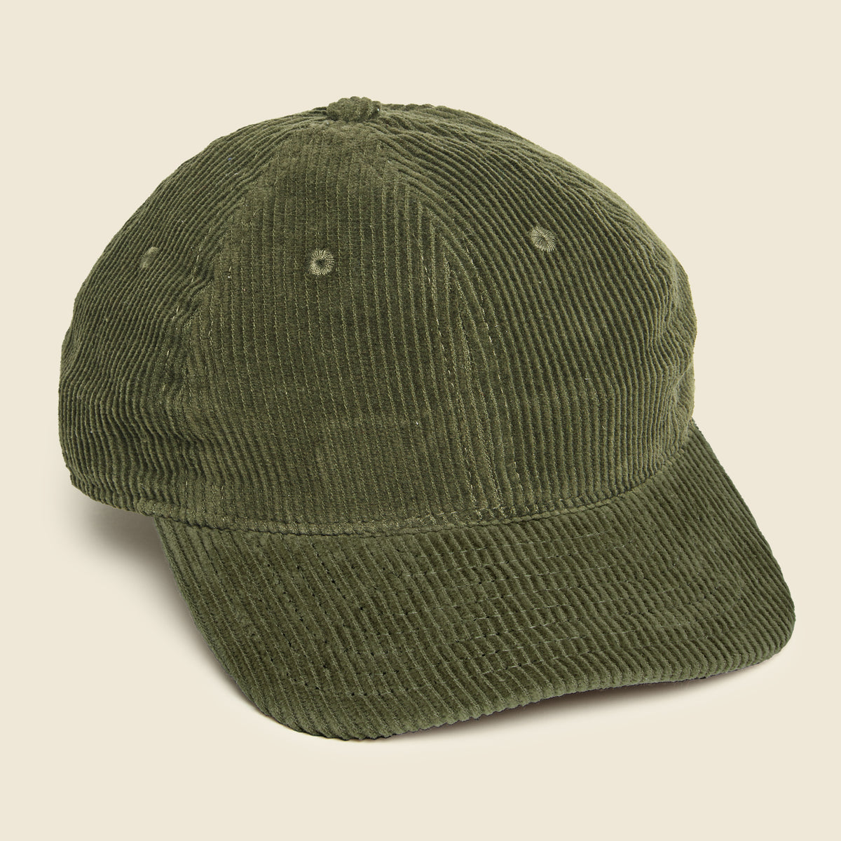 Corduroy Baseball Cap - Olive