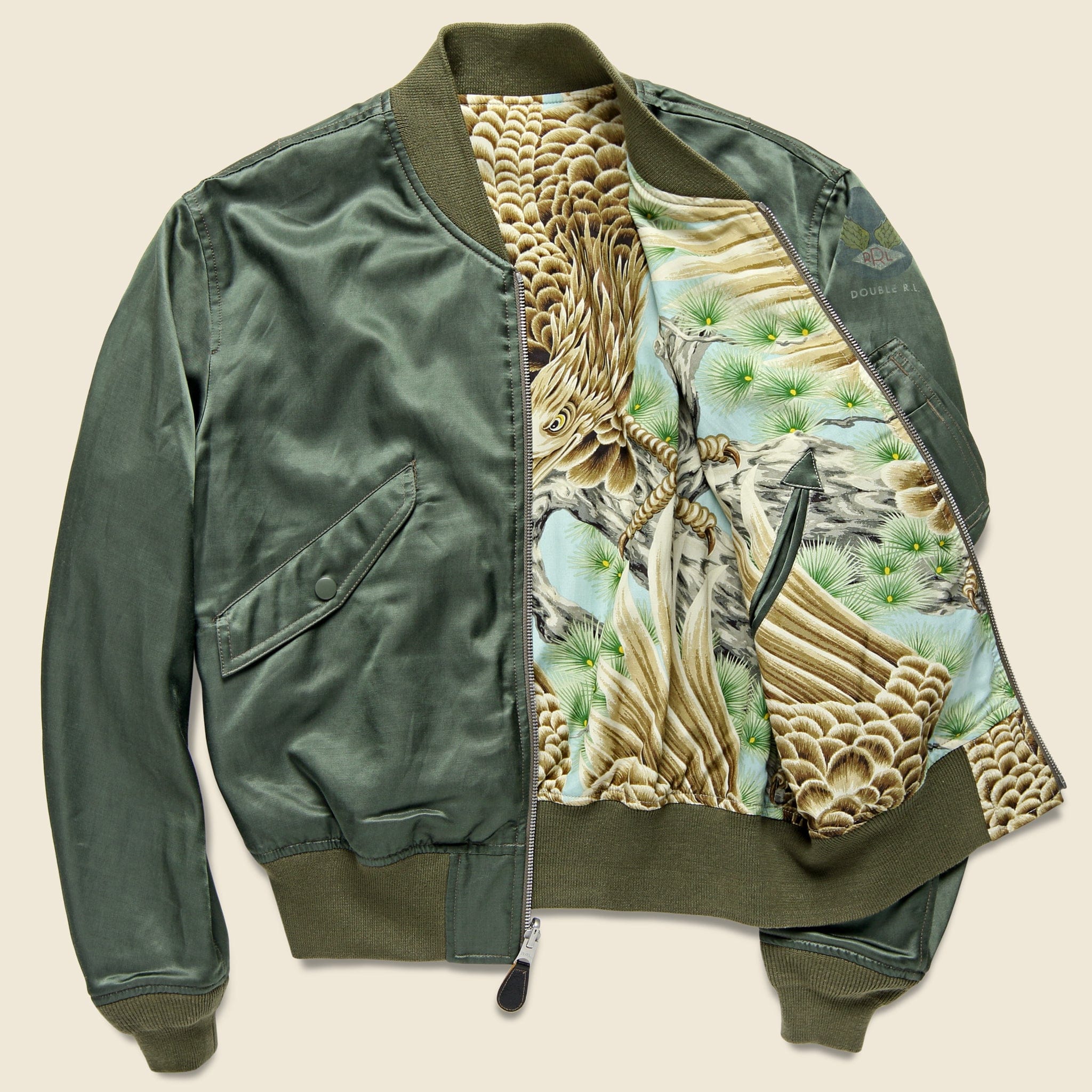 rrl reversible flight jacket