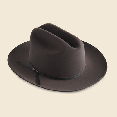 Stetson Pure Stratoliner Fur Felt Fedora Hat Tobacco Size: 7 3/4
