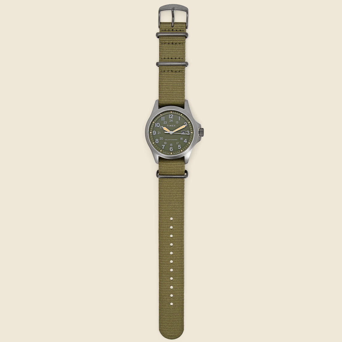 Expedition North Field Post Solar Watch 41mm - Green/Green Fabric