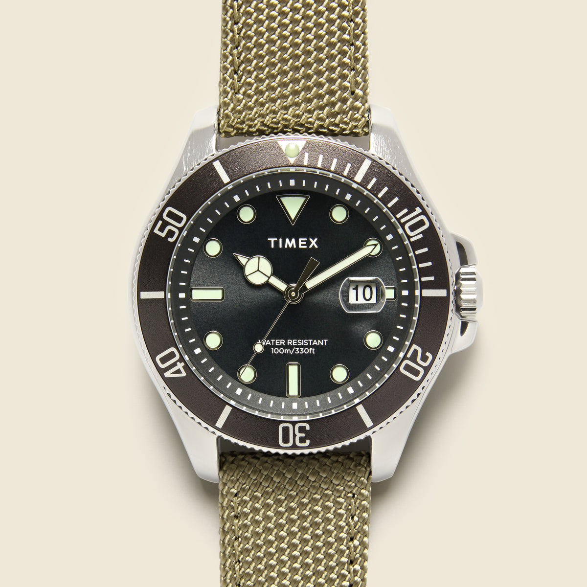 Harborside Coast Watch 43mm - Olive/Black