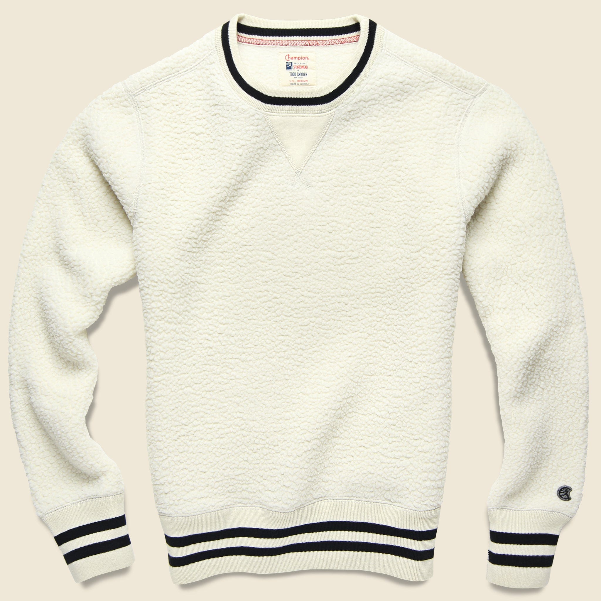 cream champion crewneck