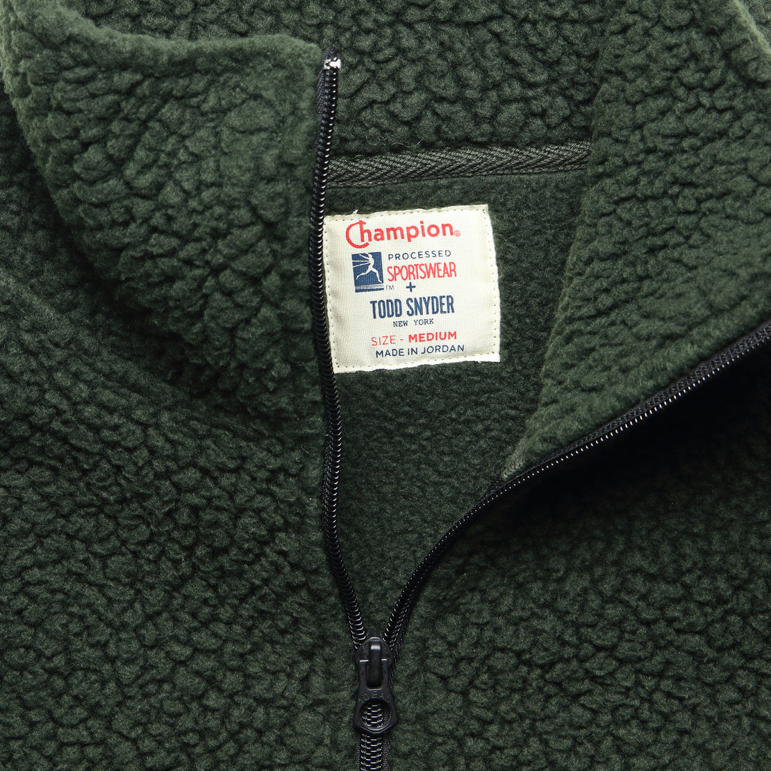 Todd Snyder + Champion - Sherpa Jacket - Olive