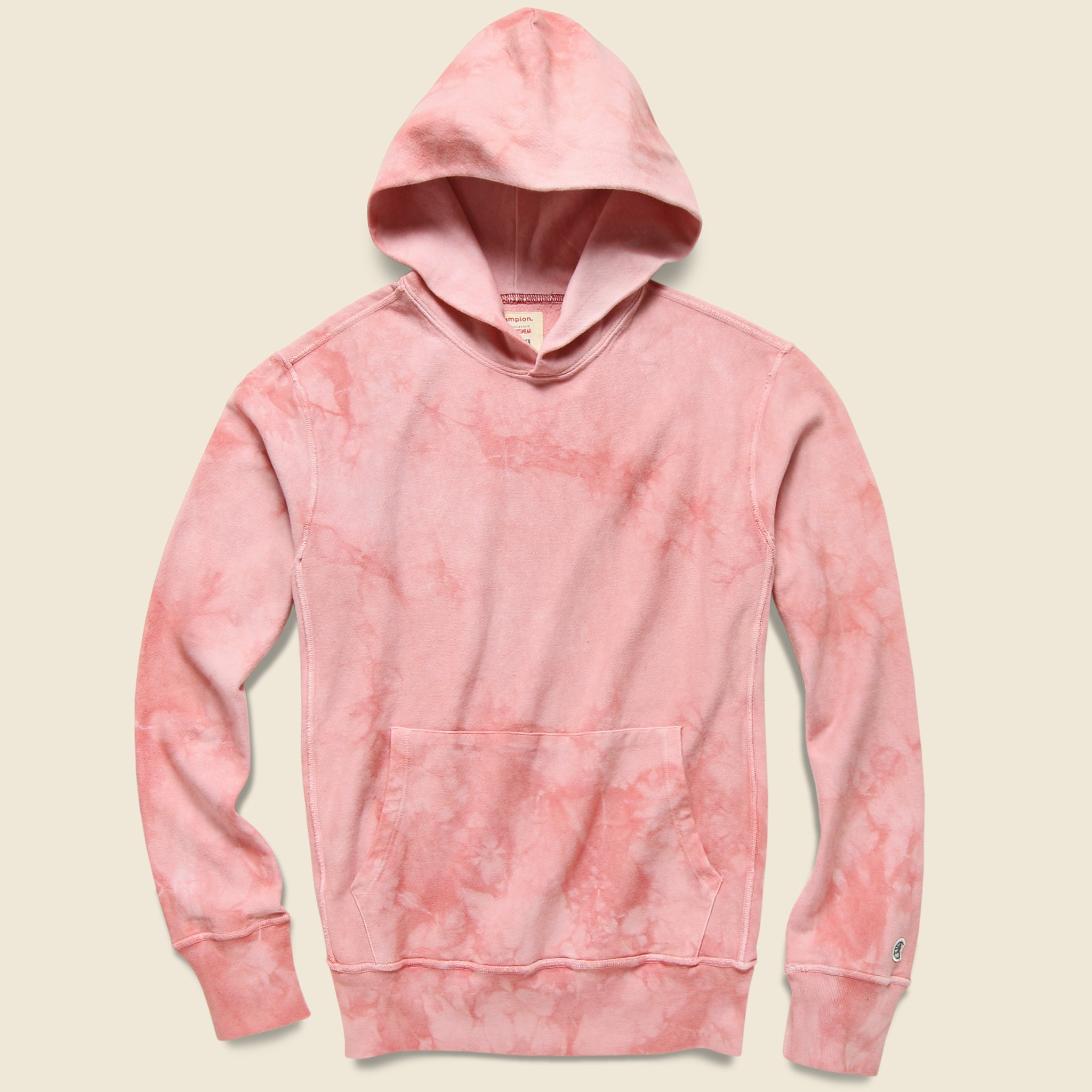 pink tie dye champion sweatshirt