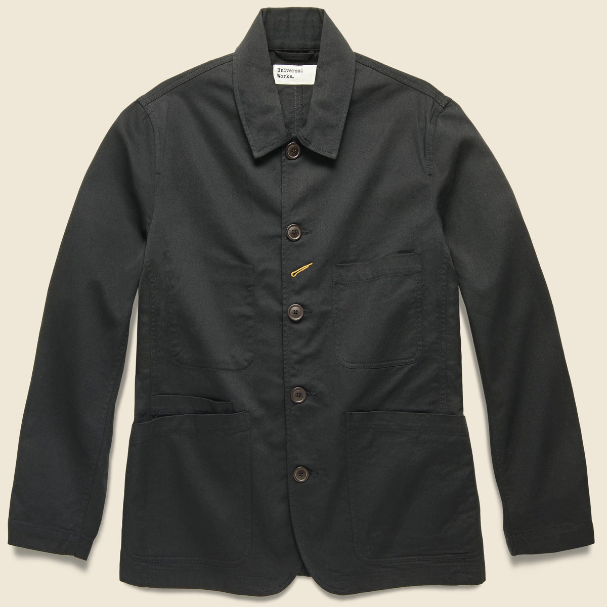 Twill Bakers Jacket - Black