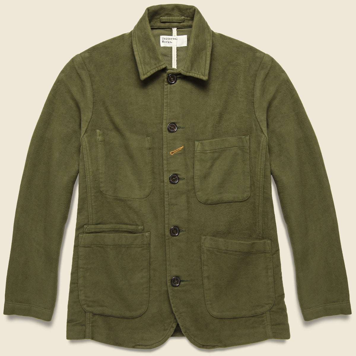 Moleskin Bakers Jacket - Moss