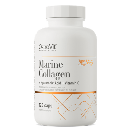 Billede af Collagen, Marine Type1 + Hyaluronsyre + Vitamin-C. 120 kapsler