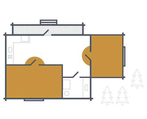 Improved cellualr signal cabin/cottage diagram