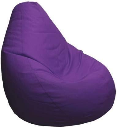 Ink Craft Classic Solid Bean Bag Chair for Bedroom , Living Room Lounger - Purple 4XL - with Beans.