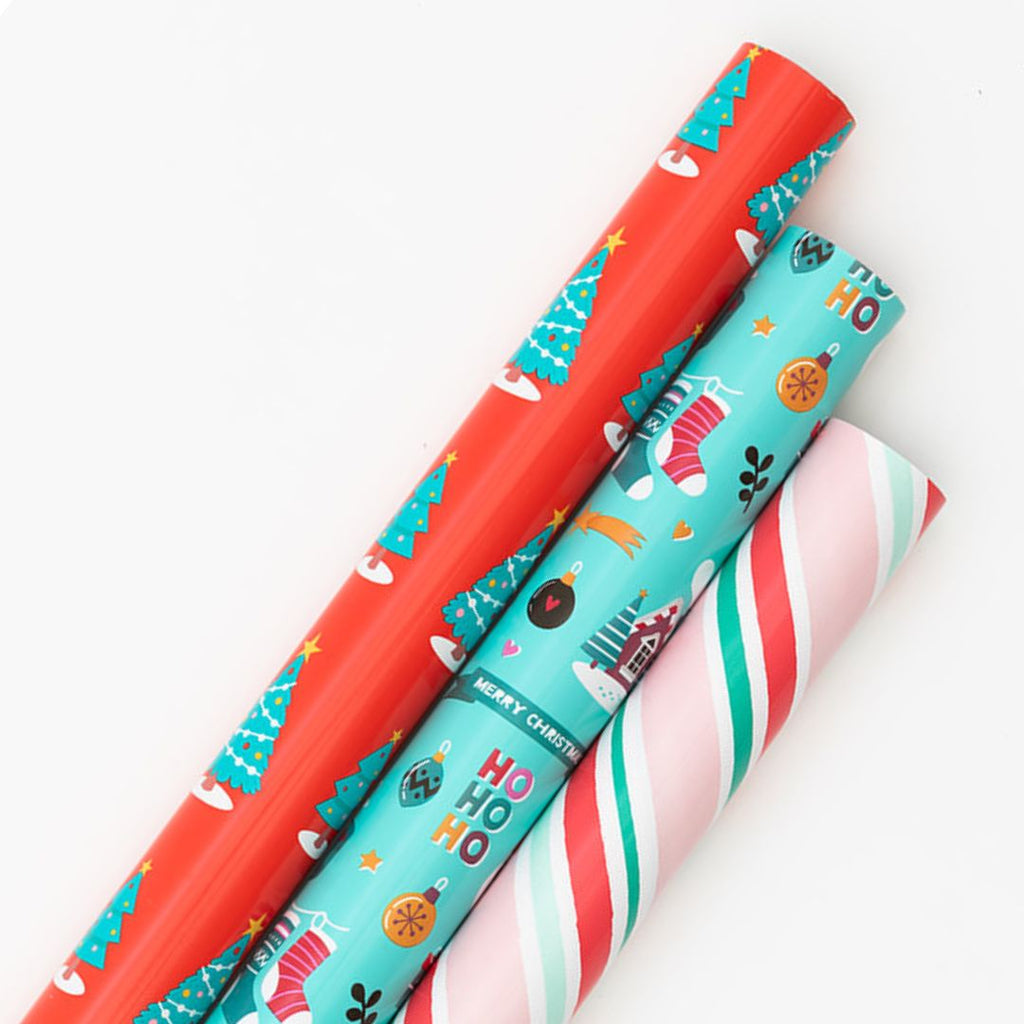 Customized Christmas/ Holiday Gift Wrapping Paper Rolls 30 x 120 -  NW05223 - IdeaStage Promotional Products