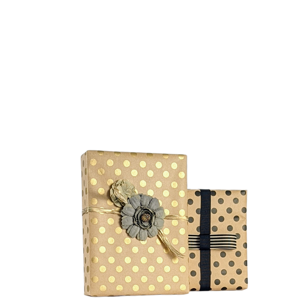  Gift Wrap - Black & Gold Kraft — Mac Paper Supply