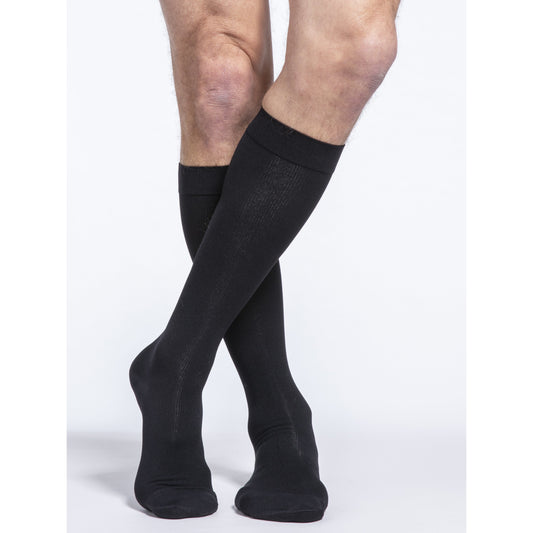 Sigvaris Microfiber - Men's Thigh High 30-40mmHg Compression Support  Stockings (Grip Top)