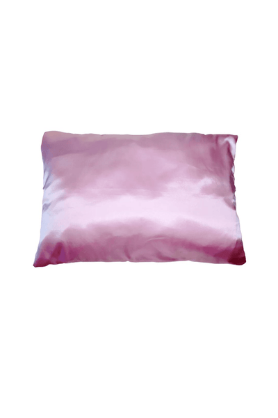 Curly Twirly Girl pink satin pillowcase