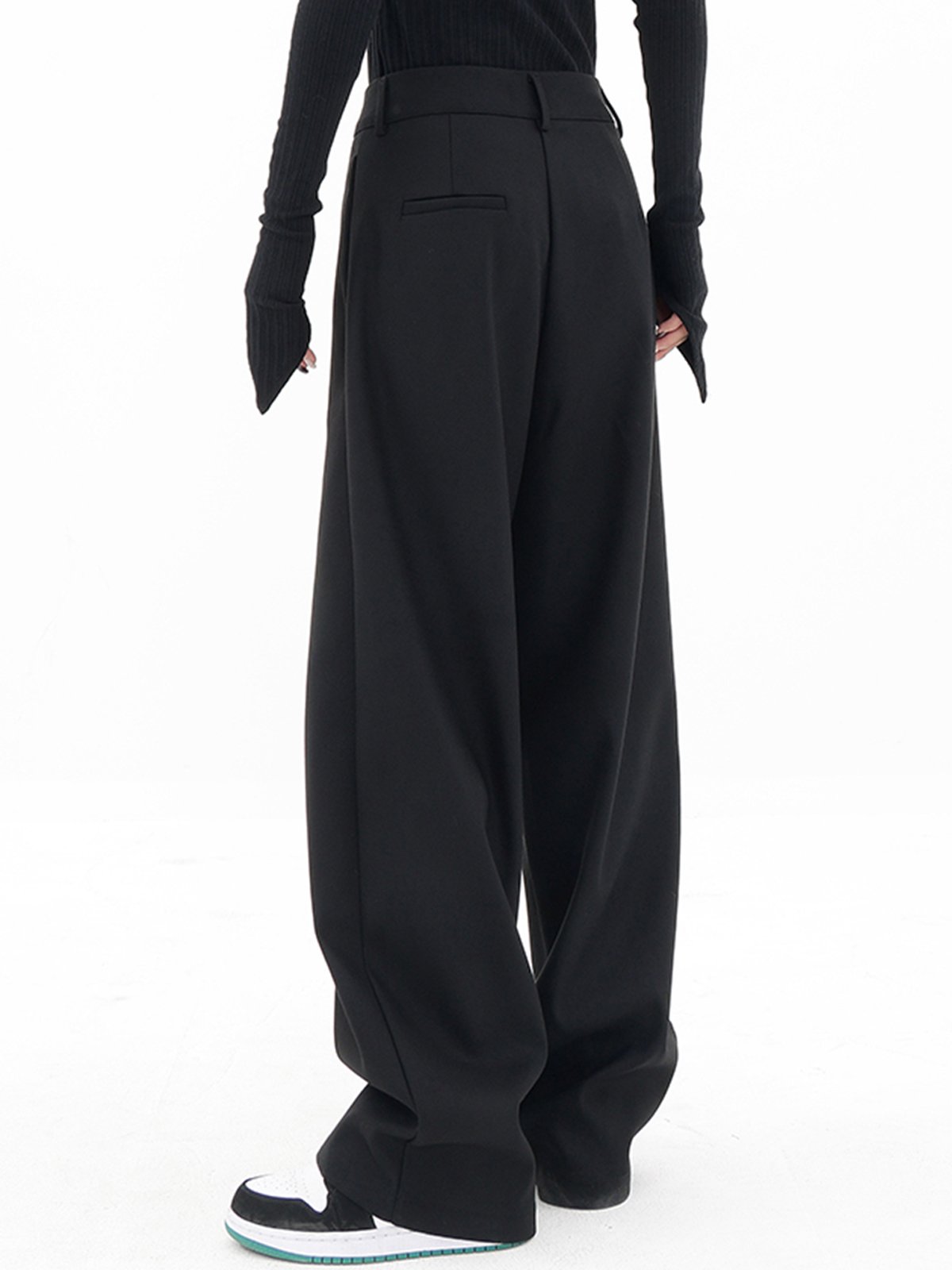 Pleated Wide Leg Baggy Pants | Ahaselected