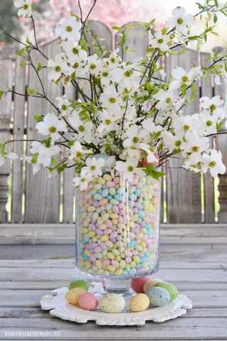 jelly bean floral arrangement