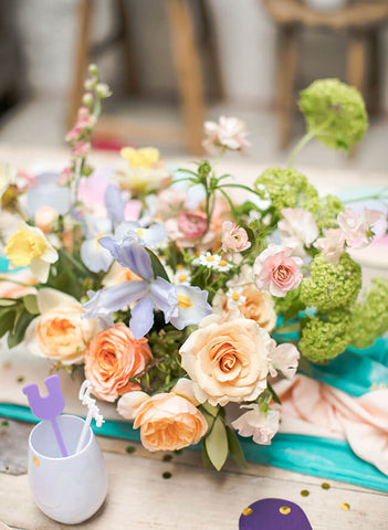 flower centerpieces for march birthday party