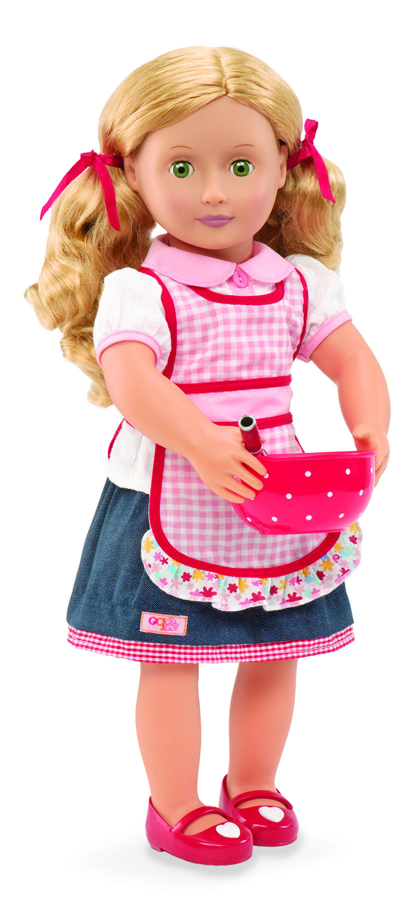 Our Generation Doll by Battat- Jenny 18 Deluxe Posable Baking Fashion  Doll- for Girls Aged 3 Years & Up