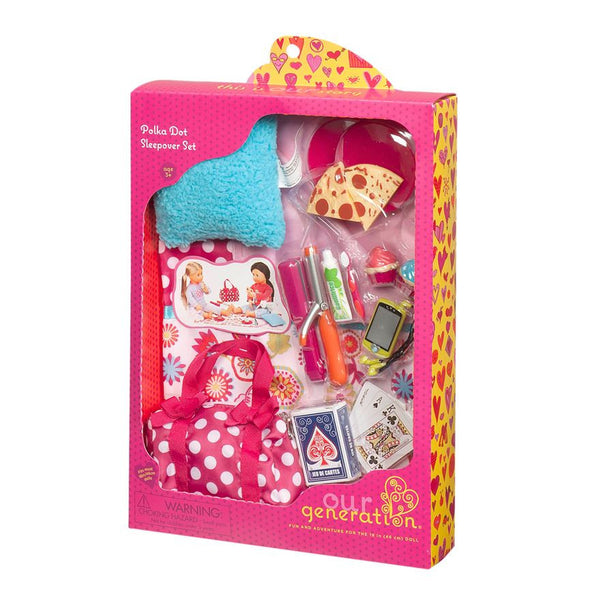 Our Generation Polka Dot Sleepover Set – Browns Toy Emporium