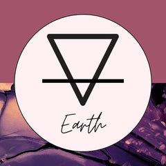 The astrology symbol for the Earth Sign Element.