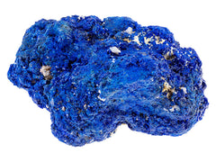 an ultramarine blue raw piece of azurite stone