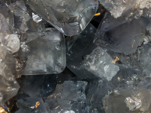 Beautiful Celestite light blue crystals