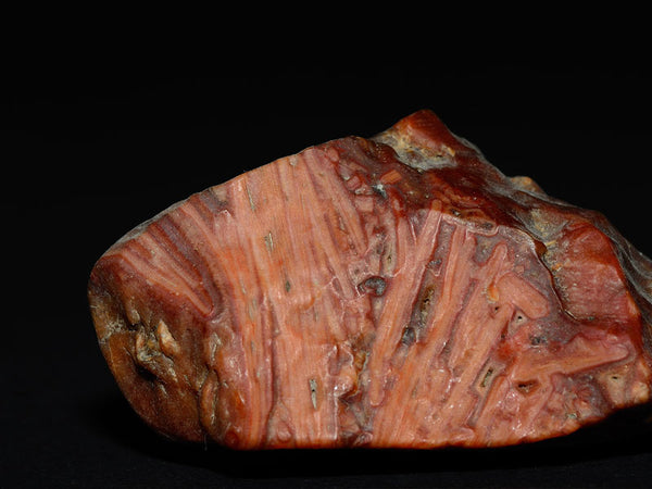 A raw red agate specimen displaying it's beautiful positive energy.