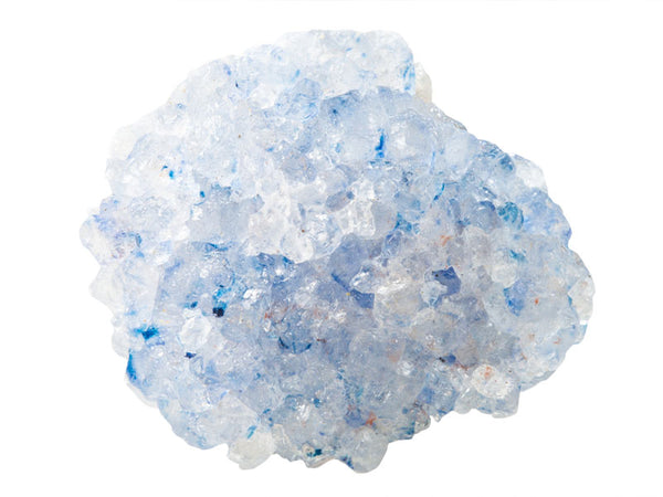 Celestine occurs naturally in the earth and has a connection to the third eye chakra.