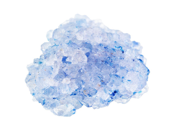 Celestite occurs most commonly in geode or cluster formations.