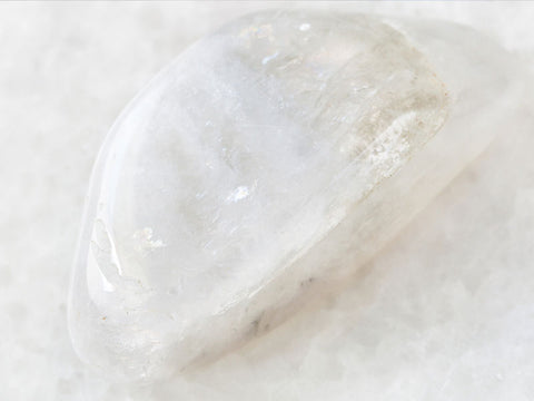 White Moonstone which is said to represent the natural cycles of death and rebirth.