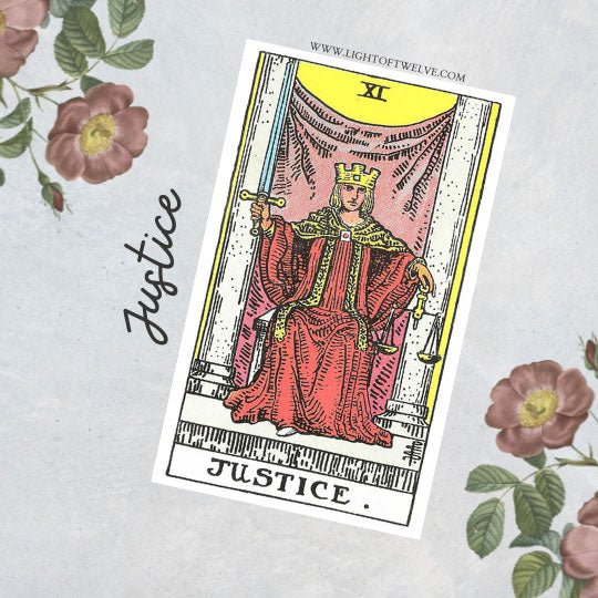 Justice Tarot Card Meaning - Light Of Twelve